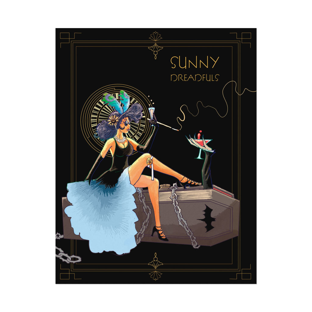 Sunny Dreadfuls Art Deco Poster