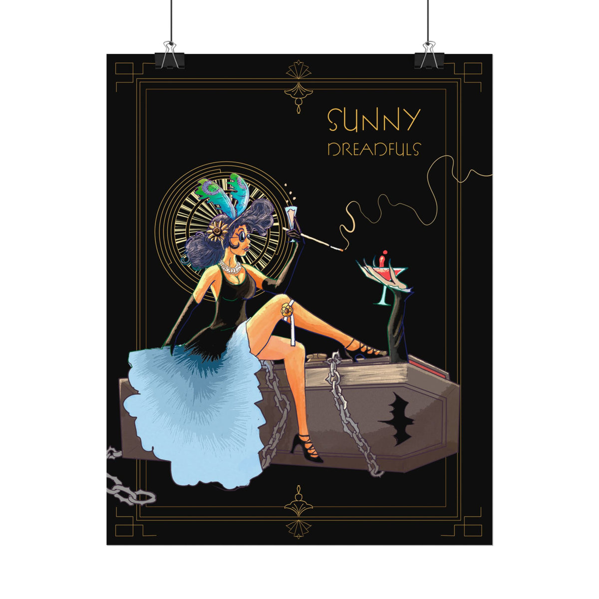 Sunny Dreadfuls Art Deco Poster