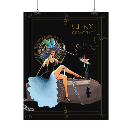 Sunny Dreadfuls Art Deco Poster